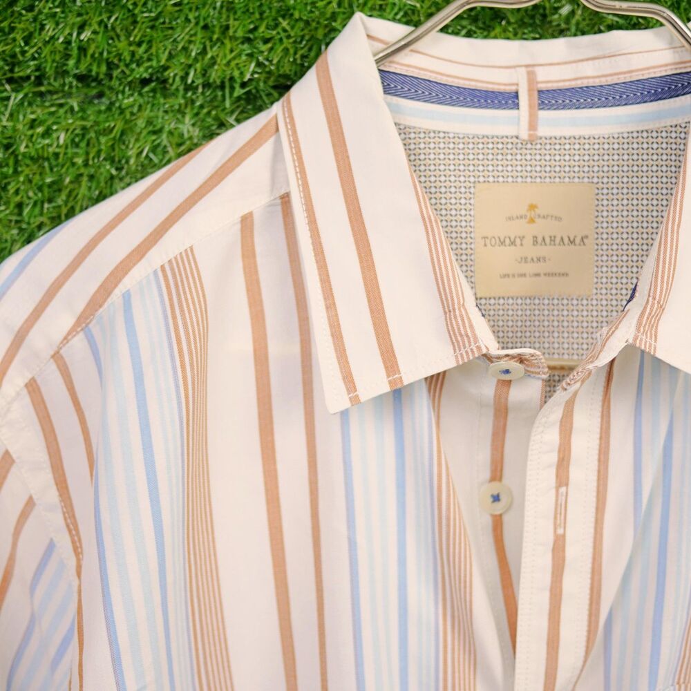 Tommy Bahama Jeans "Island Crafted" Button-Up Shirt – Men's Size XL